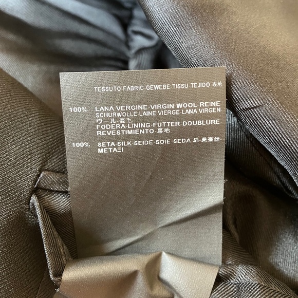 Saint Laurent Black Classic Tailored Wool Blazer F46 US 10 L - Picture 7 of 7